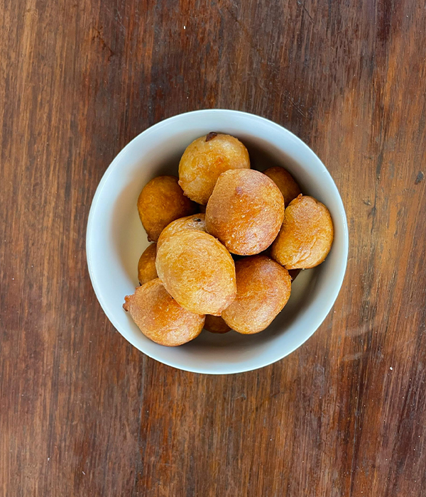 Portion de beignets farine